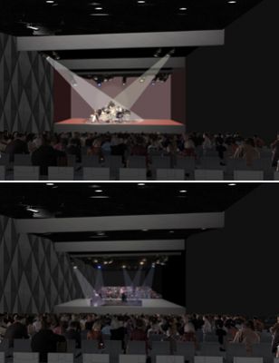 Proposal for reconstruction and extension of the theatre building in Riga, Latvia