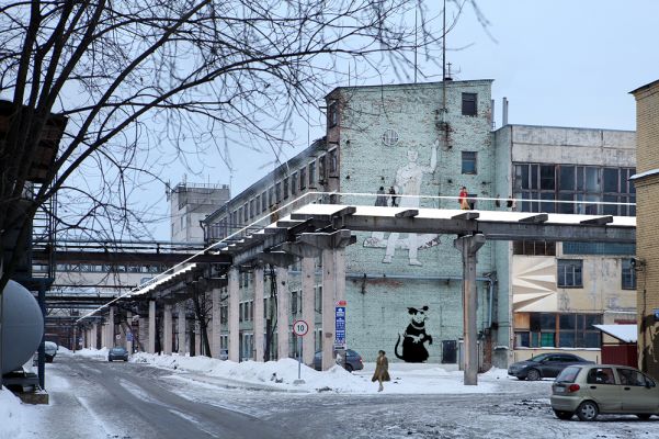 Proposal for street art museum on operating factory plot in St. Petersburg