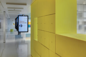 Interior and exposition content and design for Finance lab in Vilnius