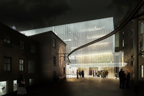 Proposal for reconstruction and extension of the theatre building in Riga, Latvia